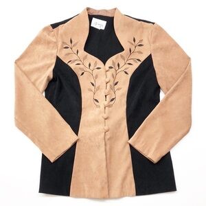 D.J. Summers tan/black long sleeve button up jacket